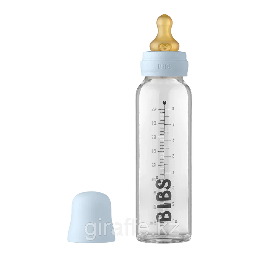 Детская стеклянная бутылочка BIBS 225мл - фото 1 - id-p105045927
