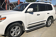 Защита штатного порога под порог d53 ПапаТюнинг для Toyota Land Cruiser 200 Executive Lounge 2018-