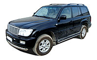 Защита штатного порога d42 ПапаТюнинг для Toyota Land Cruiser 100 1998-2006