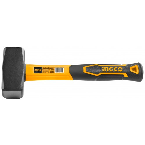 INGCO Молоток каменщика /Вес бойка: 1000гр./длина 265мм./Материал рукояти: фиберглас обрезиненный.