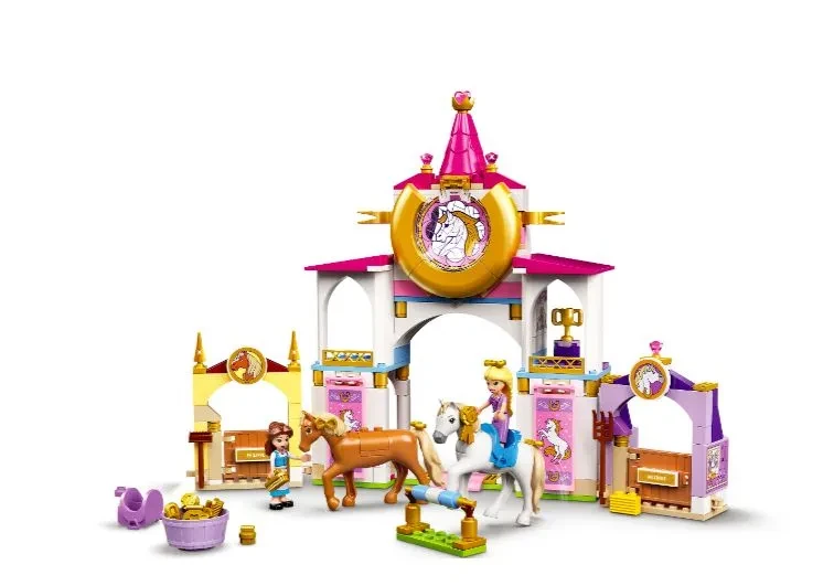 Конструктор LEGO Disney Princess Лего Королевская конюшня Белль и Рапунцель для девочек, 43195