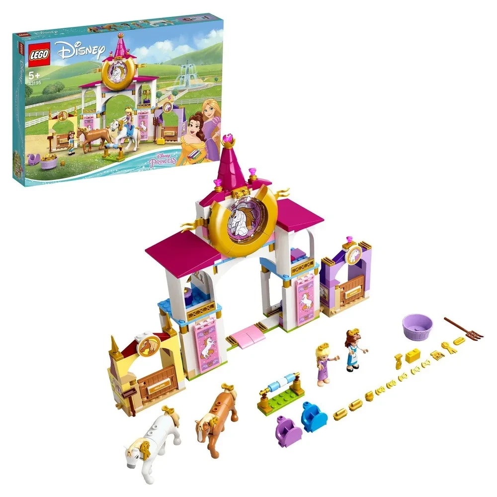 Конструктор LEGO Disney Princess Лего Королевская конюшня Белль и Рапунцель для девочек, 43195