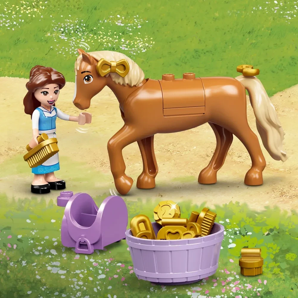 Конструктор LEGO Disney Princess Лего Королевская конюшня Белль и Рапунцель для девочек, 43195