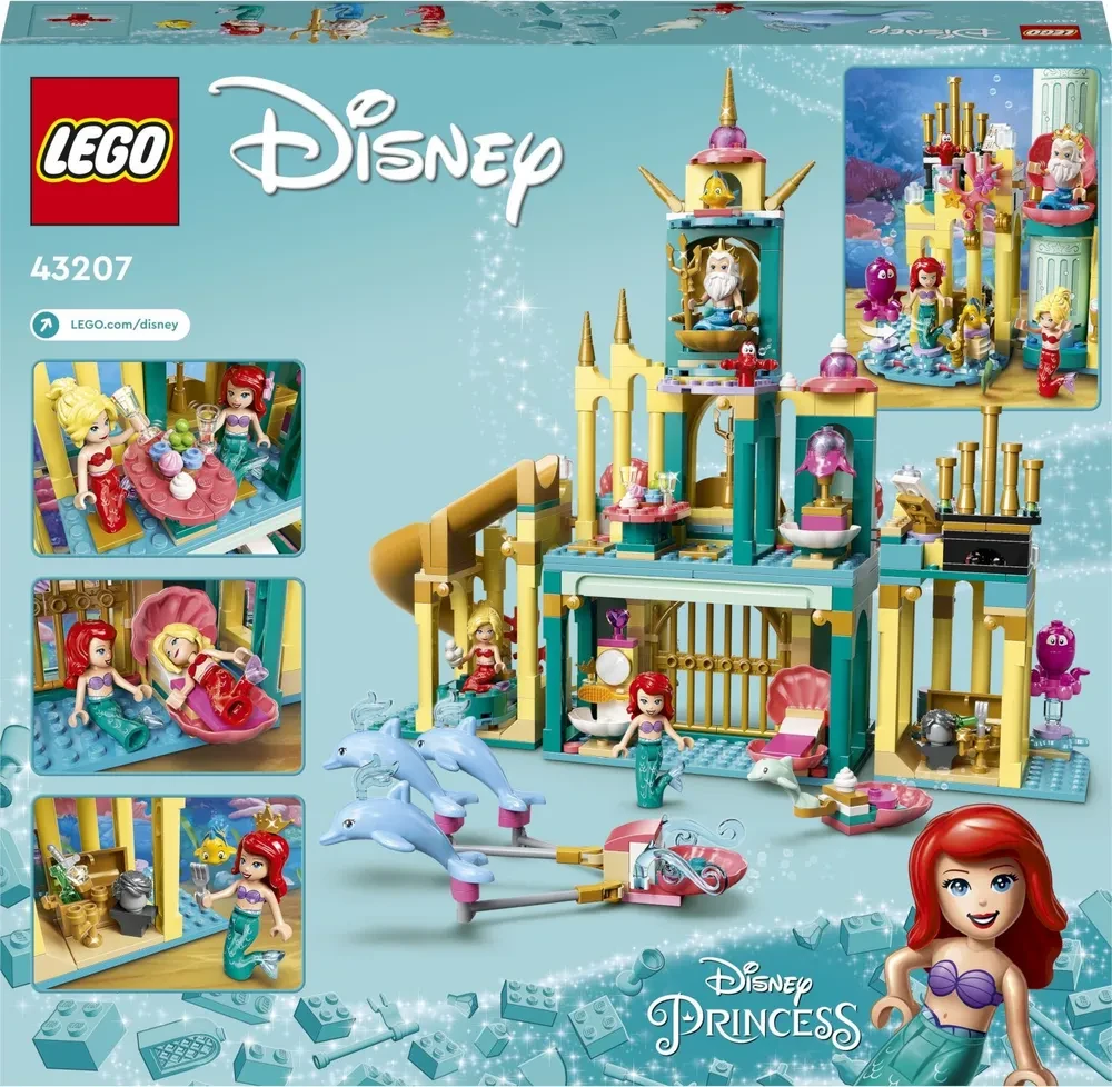 Конструктор LEGO Disney Princess Подводный дворец Ариэль 43207 - фото 5 - id-p105051975