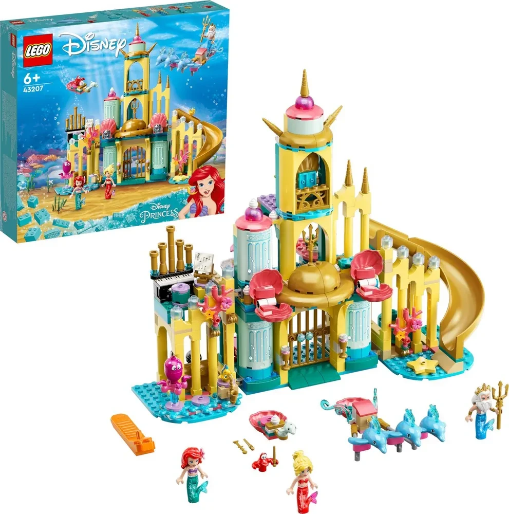 Конструктор LEGO Disney Princess Подводный дворец Ариэль 43207 - фото 6 - id-p105051975