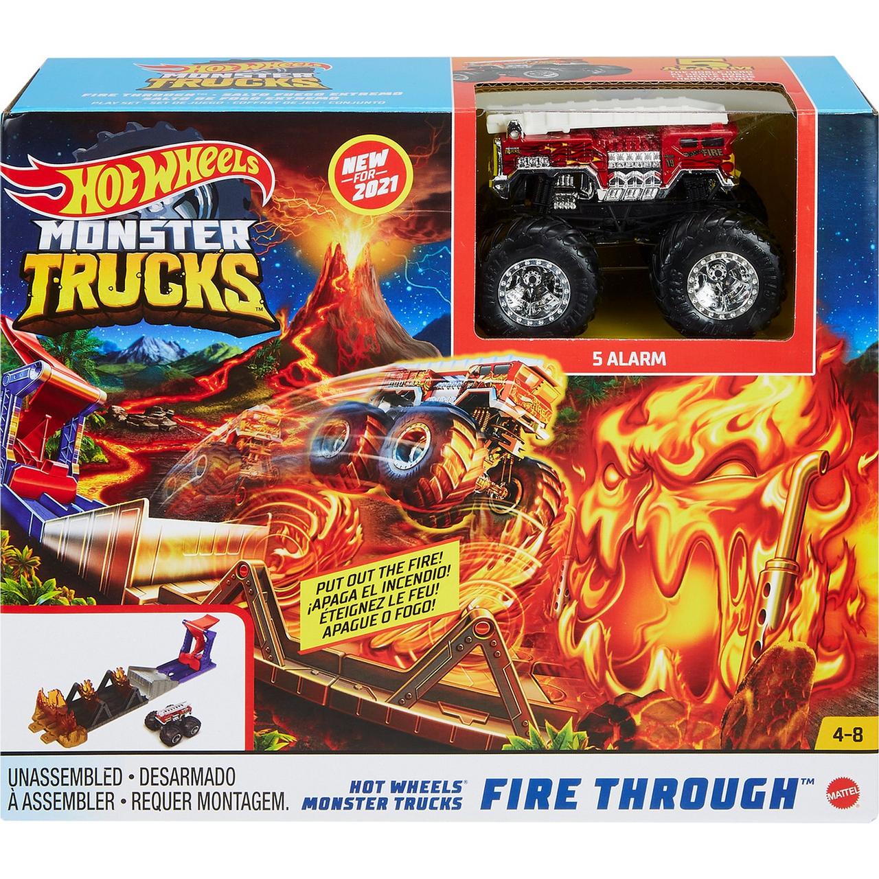 Набор игровой Hot Wheels Монстр-трак Гонка сквозь огонь - фото 1 - id-p105055999