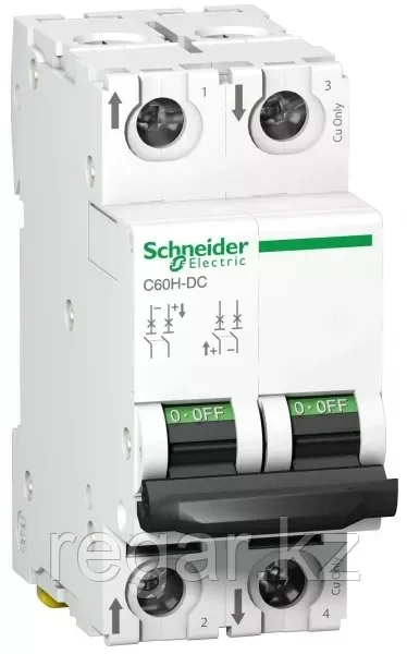 Авт. Выкл. C60H-DC (2ф) 2А C 500В DC Schneider Electric