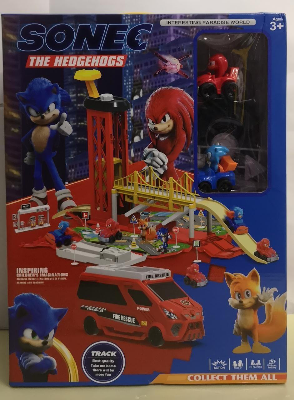 Игровой набор Парковка Соник  / База Sonic с треком и двумя фигурками