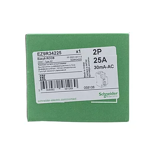АВТ. ВЫКЛ. EASY 9 2П 25А С 4,5кА 230 В =S= EZ9R34225 Shn.Elec.