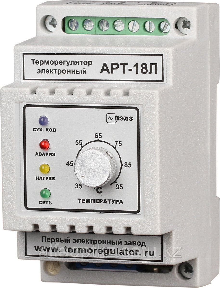 Терморегулятор АРТ-18Л 3 кВт защита от сухого хода (с датчиком KTY-81-110) DIN - фото 1 - id-p63262659