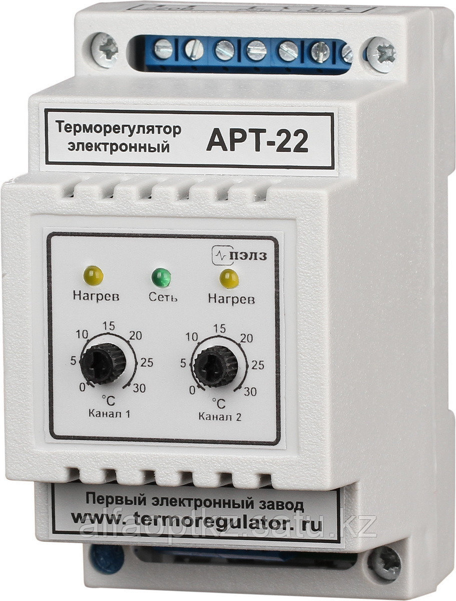 Терморегулятор АРТ-22-10К с датчиками KTY-81-110 2 кВт DIN - фото 1 - id-p63262664