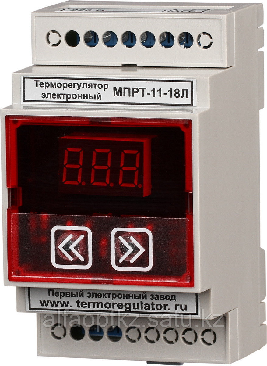 Терморегулятор МПРТ-11-18Л 1 кВт цифровое управление защита от сухого хода DIN - фото 1 - id-p63262683