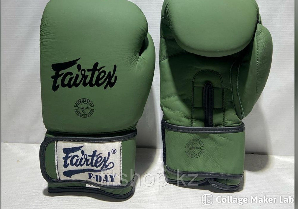 Боксерские перчатки  Fairtex  F-Day ( натуральная кожа )12-14 oz