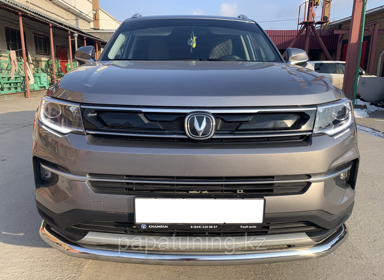 Защита переднего бампера d60 ПапаТюнинг для Changan CS35 Plus 2019- - фото 2 - id-p105046963