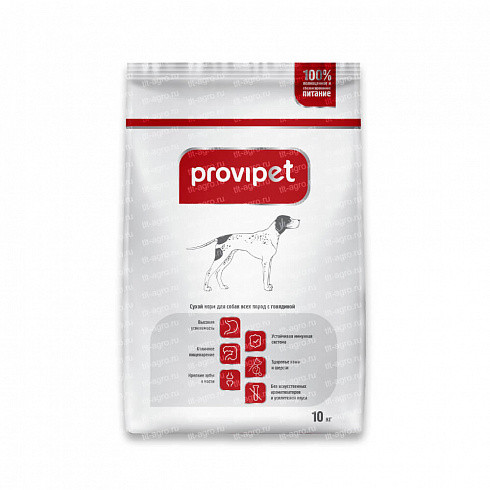 Сухой корм Provipet для собак всех пород с говядиной BASE