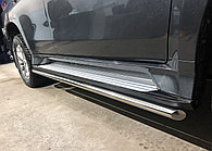 Защита штатного порога d42 ПапаТюнинг для Mitsubishi Pajero Sport 2021-