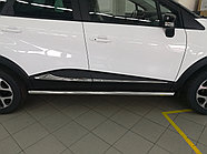 Защита штатного порога d60 ПапаТюнинг для Renault Kaptur 2017-2020