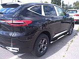 Пороги труба с проступью d76 ПапаТюнинг для Haval F7/F7X 2019-2022, фото 6