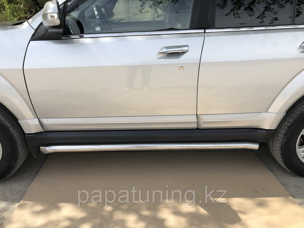 Защита штатного порога d60 ПапаТюнинг для Great Wall Hover H3 2009-2014, фото 1