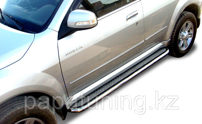 Пороги с накладным листом d53 ПапаТюнинг для Great Wall Hover H3 2009-2014, фото 1