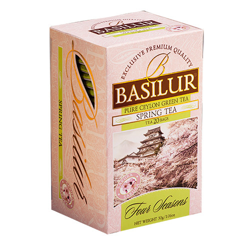 Чай зелёный пакетированный Basilur - Четыре сезона Весенний Чай Spring Tea, 20 пак