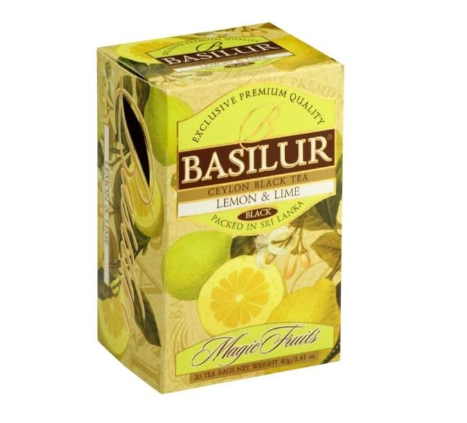 Чай листовой пакетированный Basilur - Лимон и лайм 20 пак