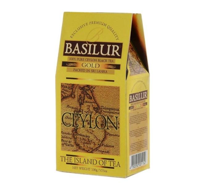 Чай черный листовой Basilur - Gold, в коробке 100 г