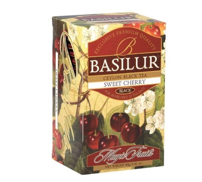 Чай листовой Basilur - Сладкая вишня, в коробке 20 пакетиков