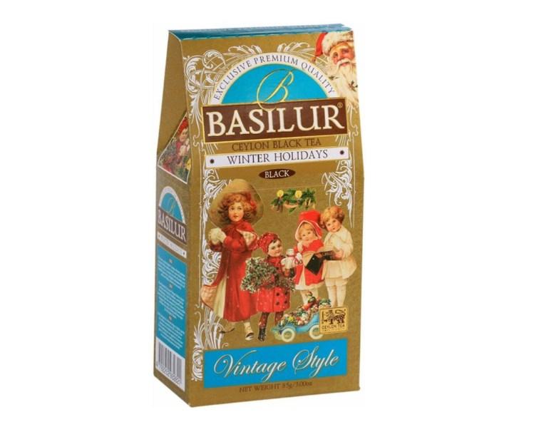 Чай черный листовой Basilur - Winter holidays, в коробке 85 г