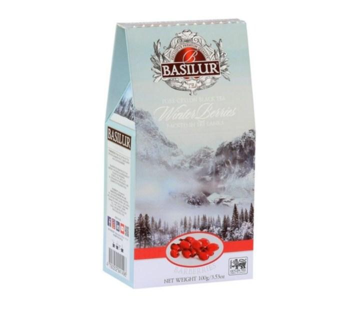 Чай черный листовой Basilur - Зимние ягоды барбарис, в коробке 100 г