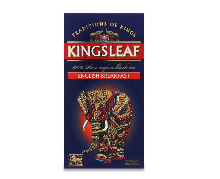 Чай черный листовой Kingsleaf - English Breakfast, в коробке 100 г