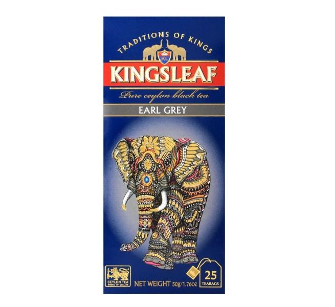 Чай черный Kingsleaf - Earl Grey, в коробке 25 пакетиков