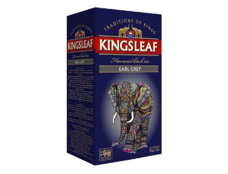 Чай черный листовой Kingsleaf - Earl Grey, в коробке 100 г