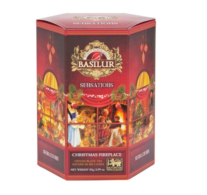 Чай черный Basilur - Рождественский камин, в коробке 85 г