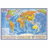 Карта мира политическая 117х80 см, 1:28М, с ламинацией, интерактивная, европодвес, BRAUBERG, фото 5