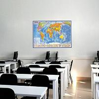 Карта мира политическая 117х80 см, 1:28М, с ламинацией, интерактивная, европодвес, BRAUBERG, фото 4