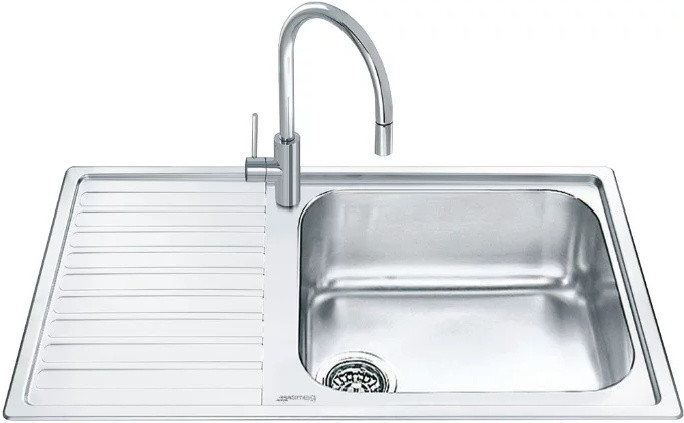 Кухонная мойка Smeg LGM861S-2 Silver - фото 2 - id-p105096174