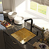 Кухонная мойка IDDIS Edifice 440*440, матовое золото, фото 3