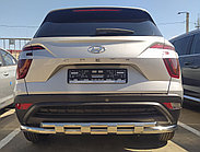 Защита заднего бампера с перемычками d60/42 ПапаТюнинг для Hyundai Creta 2021-