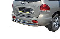 Защита заднего бампера (радиус) d76/42 ПапаТюнинг для Hyundai Santa Fe Classic 2000-2012