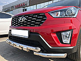 Защита переднего бампера G d60 ПапаТюнинг для Hyundai Creta 2016-2021, фото 4
