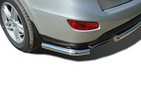 Защита заднего бампера угловая d60 ПапаТюнинг для Hyundai Santa Fe 2010-2012