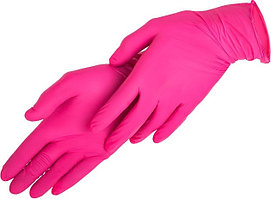 Перчатки ParisNail Нитриловые M розовые (50 пар)