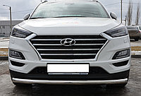 Защита переднего бампера d60 ПапаТюнинг для Hyundai Tucson 2018-2021