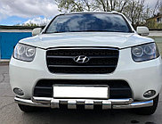 Защита переднего бампера G d60/60 ПапаТюнинг для Hyundai Santa Fe 2006-2010