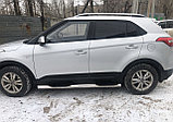 Пороги труба с проступью d76 ПапаТюнинг для Hyundai Creta 2016-2021, фото 5