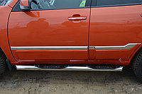 Пороги труба с проступью d76 ПапаТюнинг для Chery Tiggo 3 2017-