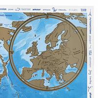 Политическая скретч-карта мира "Путешествия" 86х60 см, 1:37,5М, в тубусе, BRAUBERG, фото 3