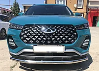 Защита переднего бампера d60 ПапаТюнинг для Chery Tiggo 7 Pro 2021 -
