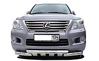 Защита переднего бампера (G) d76 ПапаТюнинг для Lexus LX 570 2007-2012